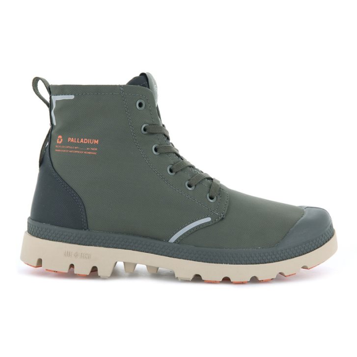 Olive Palladium Pampa Lite+ Recycle WP+ Men\'s Boots | ZA-302NXUH