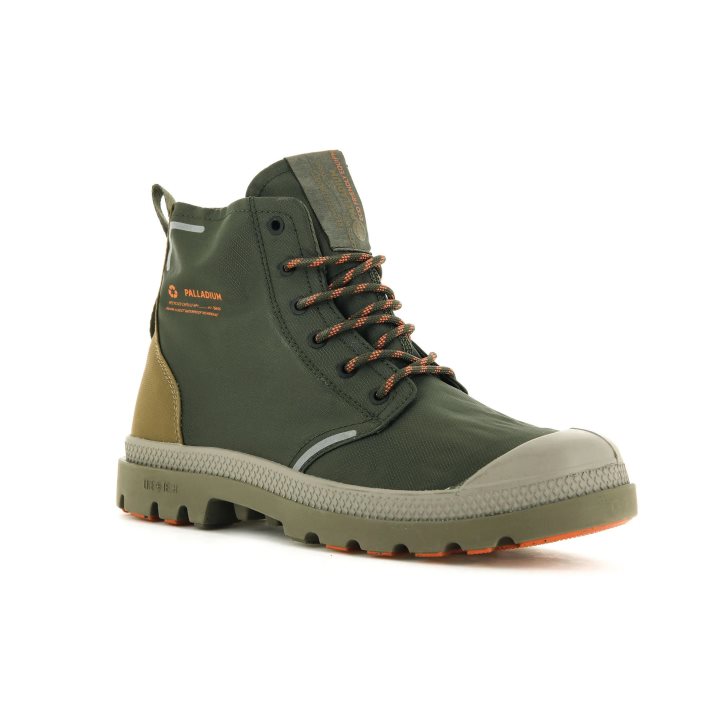 Olive Palladium Pampa Lite+ Recycle WP+ Women's Boots | ZA-815SYPU