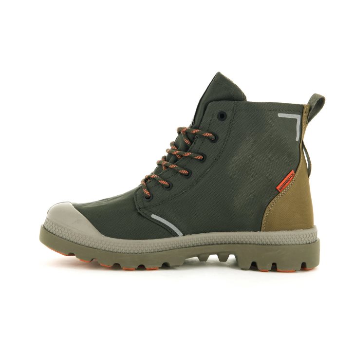 Olive Palladium Pampa Lite+ Recycle WP+ Women's Boots | ZA-815SYPU