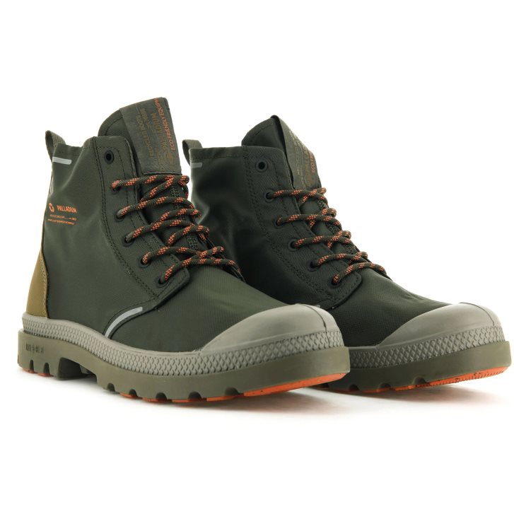 Olive Palladium Pampa Lite+ Recycle WP+ Women's Boots | ZA-815SYPU