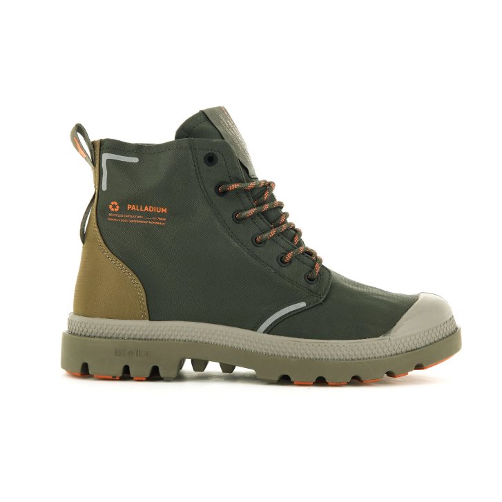 Olive Palladium Pampa Lite+ Recycle WP+ Women\'s Boots | ZA-815SYPU