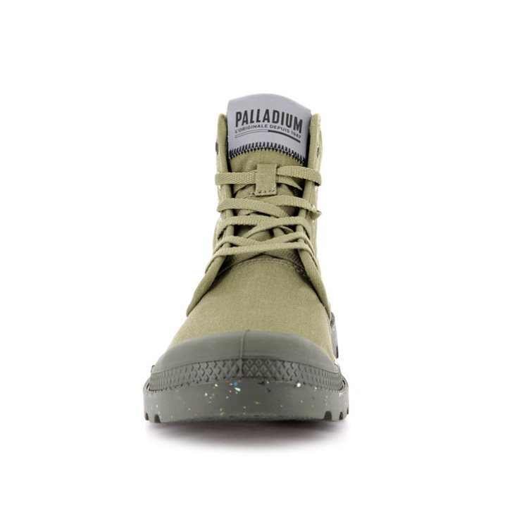 Olive Palladium Pampa Organic Metro Women's Boots | ZA-064JHFE