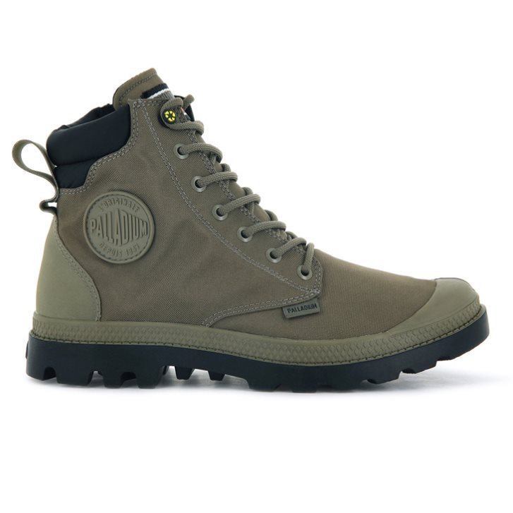 Olive Palladium Pampa SC Recycle WP+N Men\'s Boots | ZA-386EDYB