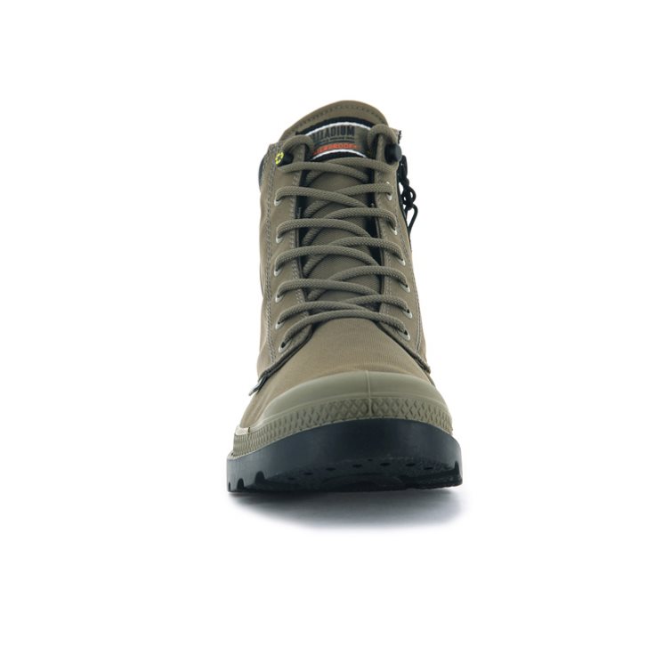 Olive Palladium Pampa SC Recycle WP+N Women's Boots | ZA-735PNYM