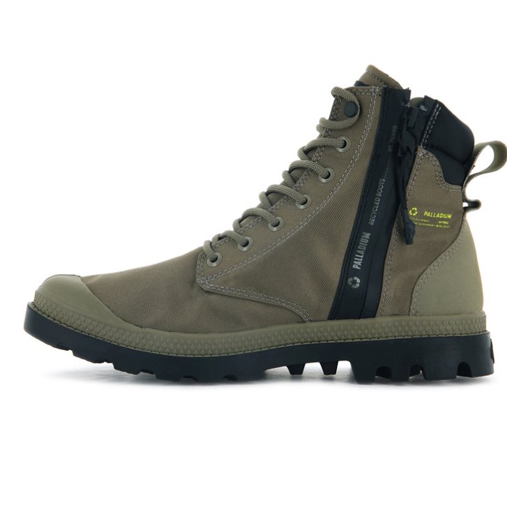 Olive Palladium Pampa SC Recycle WP+N Women's Boots | ZA-735PNYM