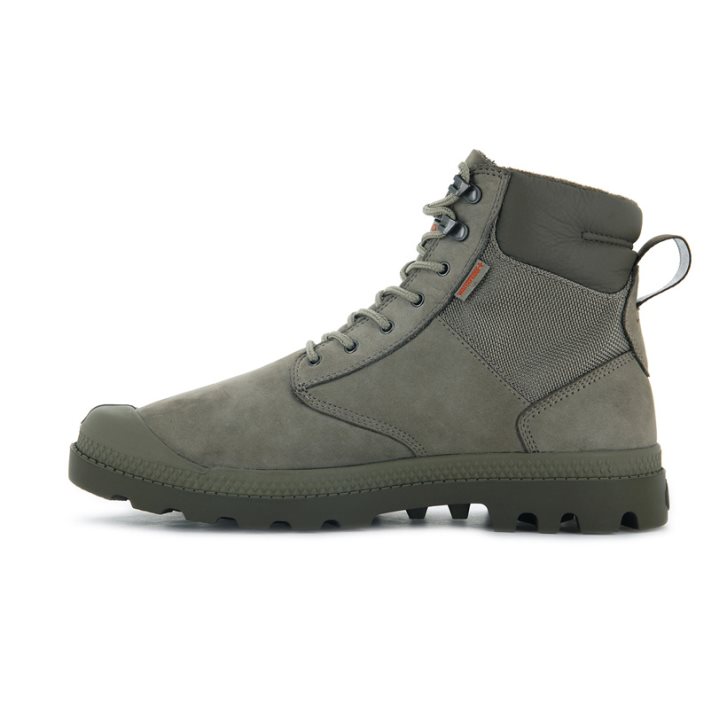 Olive Palladium Pampa Shield WP+ LUX Women's Boots | ZA-315WFCM