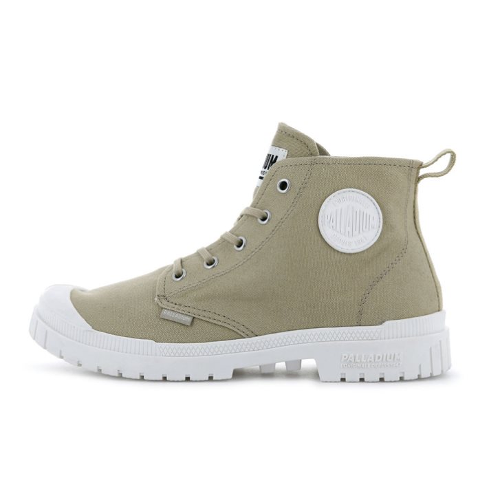 Olive Palladium Pampa Sp20 Hi Canvas Women's Boots | ZA-758RXMP