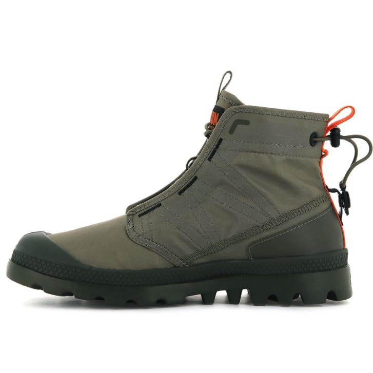 Olive Palladium Pampa Travel Lite Men's Boots | ZA-164LYJF