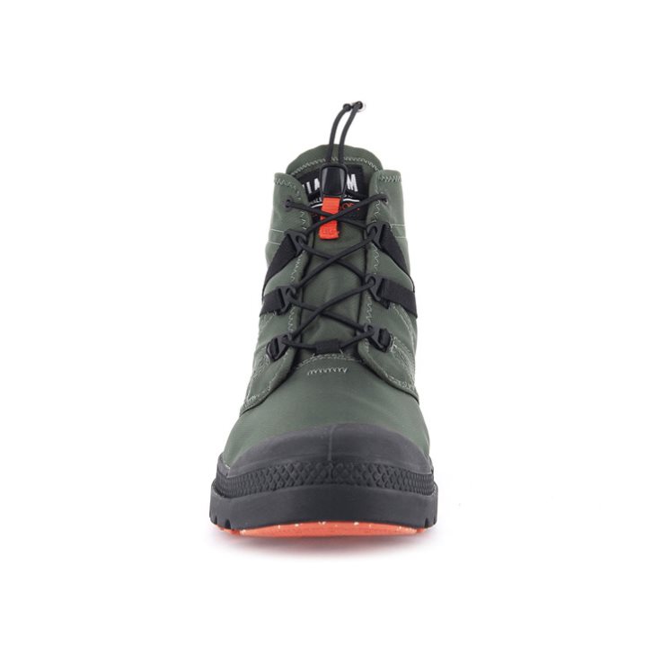 Olive Palladium Pampa Travel Lite+ Waterproof Women's Boots | ZA-047DGPW