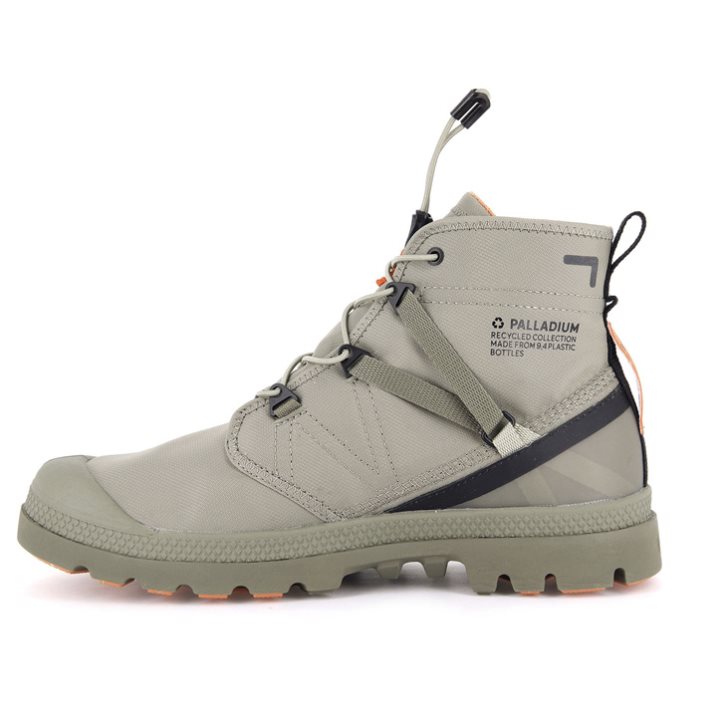 Olive Palladium Pampa Travel Lite+ Waterproof Men's Boots | ZA-960YEJA