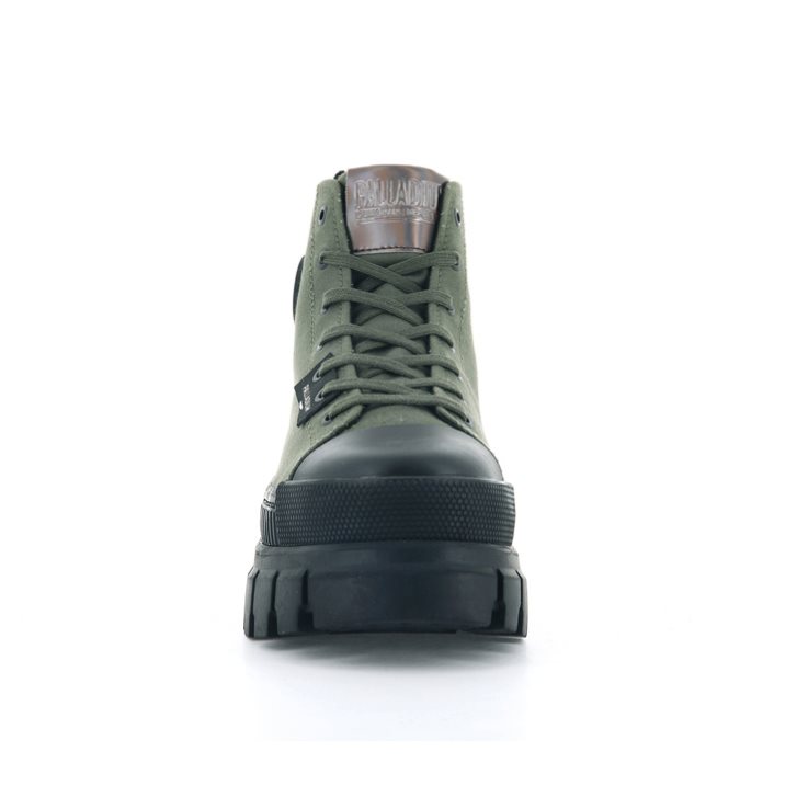 Olive Palladium Revolt Hi TX Women's Platform Shoes | ZA-027NZWS