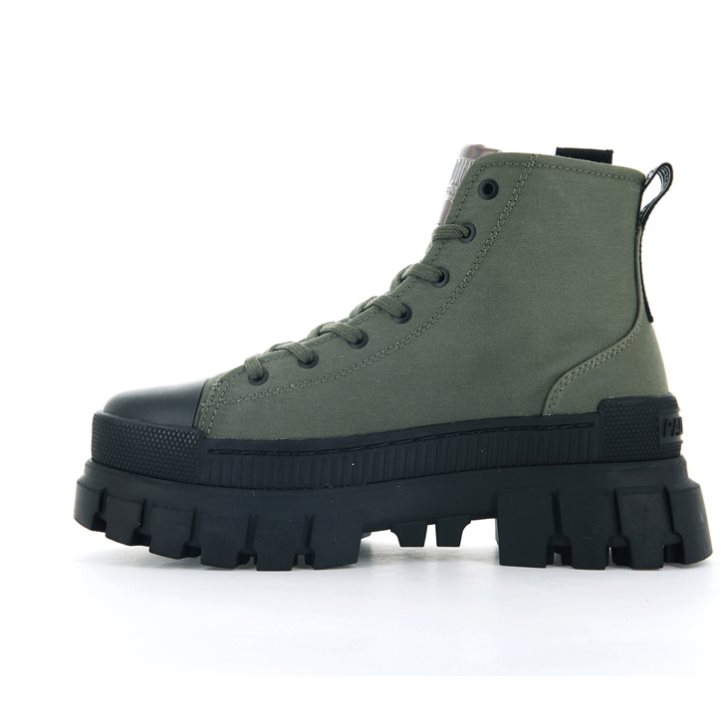 Olive Palladium Revolt Hi TX Women's Platform Shoes | ZA-027NZWS