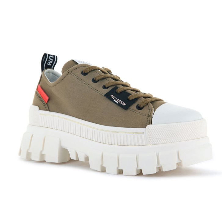 Olive Palladium Revolt LO TX Women's Platform Shoes | ZA-205XBCE