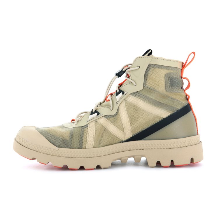 Olive Palladium Travel Lite+ Adventure High Tops Men's Sneakers | ZA-841NYFB