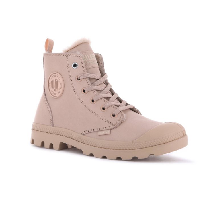 Pink Palladium Pampa Hi Zip Leather S Women's Boots | ZA-290SGUT