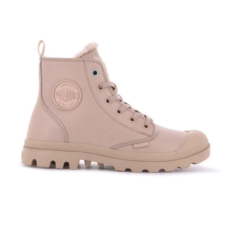 Pink Palladium Pampa Hi Zip Leather S Women\'s Boots | ZA-290SGUT