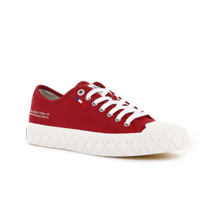 Red Palladium Palla Ace Canvas Low Tops Men's Sneakers | ZA-718CBUY