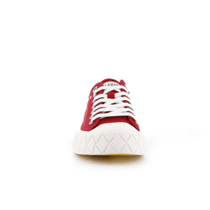 Red Palladium Palla Ace Canvas Low Tops Men's Sneakers | ZA-718CBUY