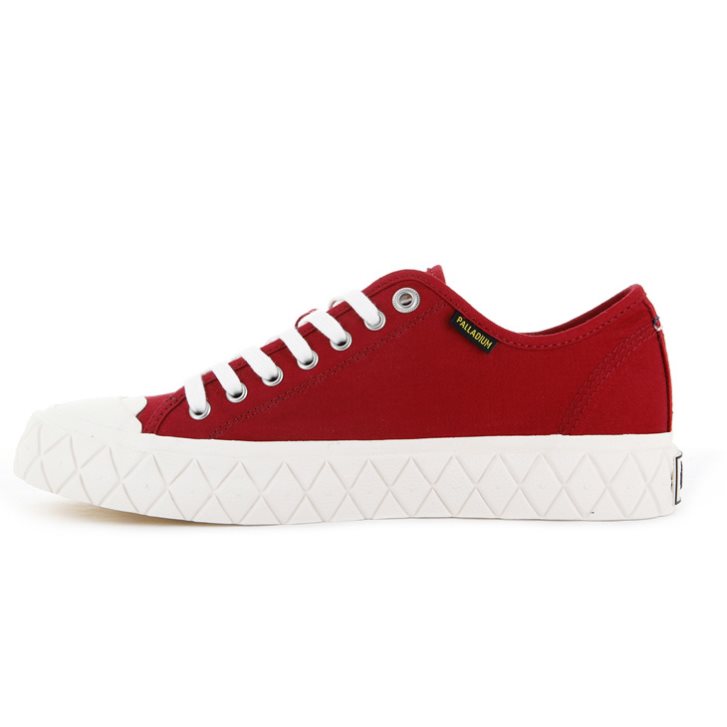 Red Palladium Palla Ace Canvas Low Tops Men's Sneakers | ZA-718CBUY