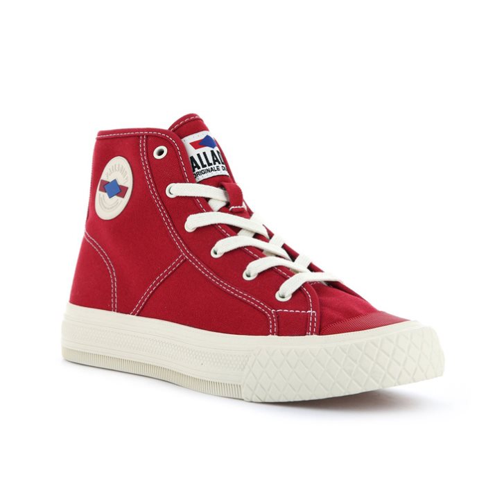 Red Palladium Palla Louvel High Tops Men's Sneakers | ZA-651YBFW