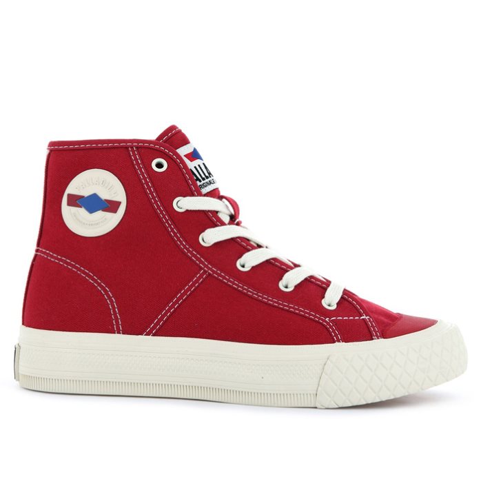 Red Palladium Palla Louvel High Tops Men\'s Sneakers | ZA-651YBFW