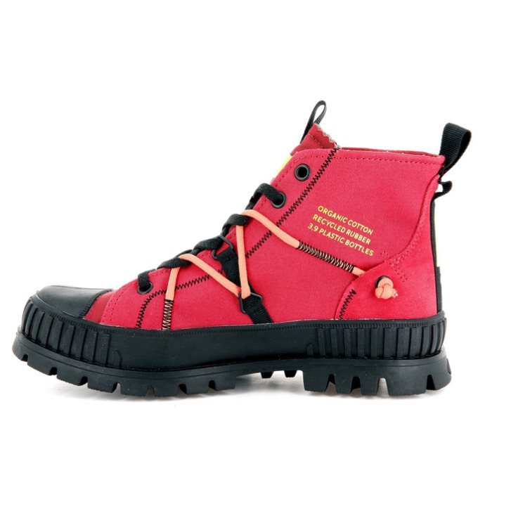 Red Palladium Pallashock Re-craft Men's Boots | ZA-051QERW