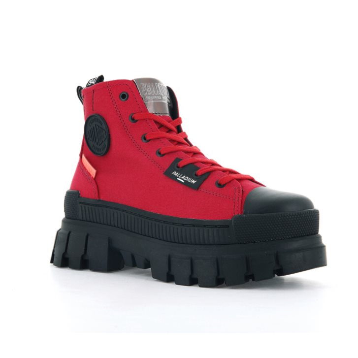 Red Palladium Revolt Hi TX Women's Platform Shoes | ZA-257ZTFQ