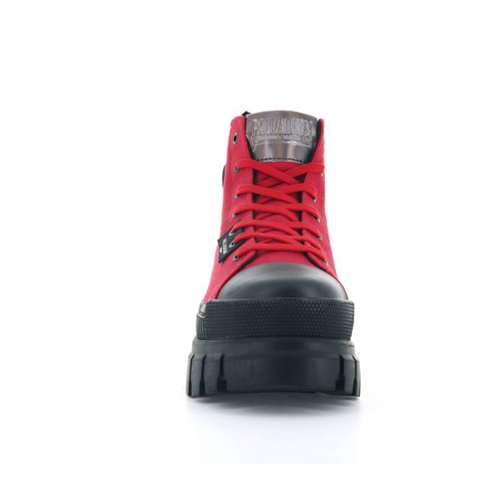 Red Palladium Revolt Hi TX Women's Platform Shoes | ZA-257ZTFQ