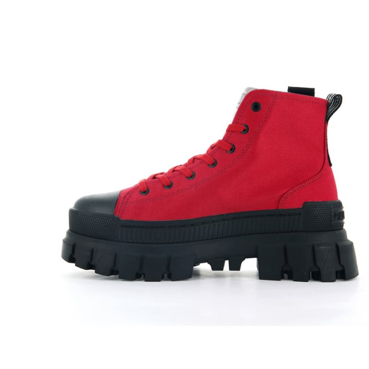 Red Palladium Revolt Hi TX Women's Platform Shoes | ZA-257ZTFQ