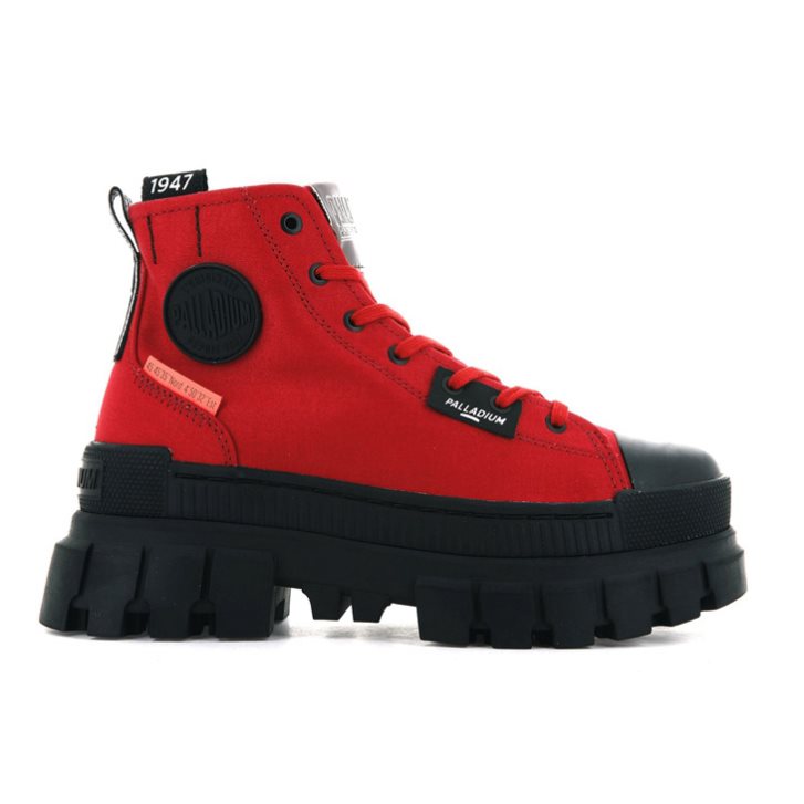 Red Palladium Revolt Hi TX Women\'s Platform Shoes | ZA-257ZTFQ