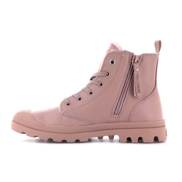 Rose Palladium Pampa Hi Zip Leather S Women's Boots | ZA-564BOEA