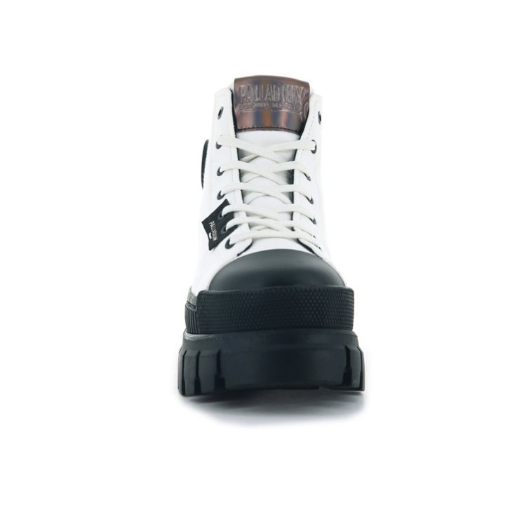 White / Black Palladium Revolt Hi TX Women's Platform Shoes | ZA-391SXQE