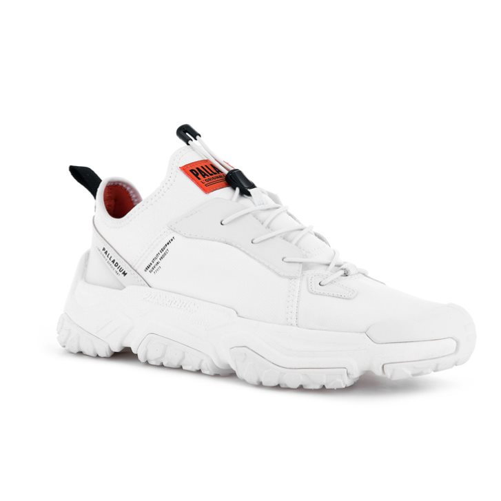 White Palladium Off-grid LO NYL Men's Sneakers | ZA-147MZQJ