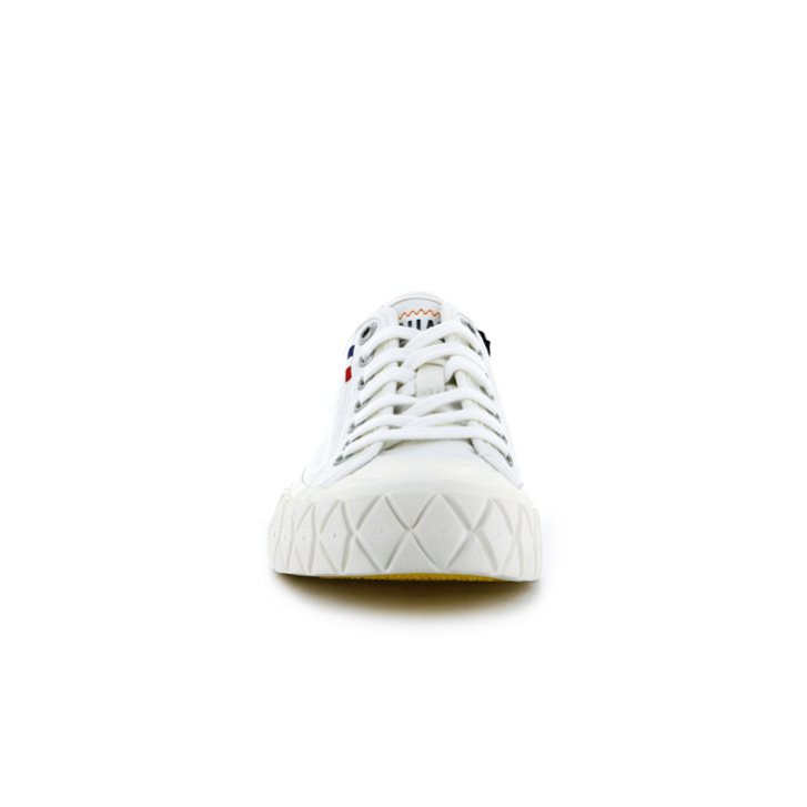 White Palladium Palla Ace Canvas Low Tops Men's Sneakers | ZA-649IDKG