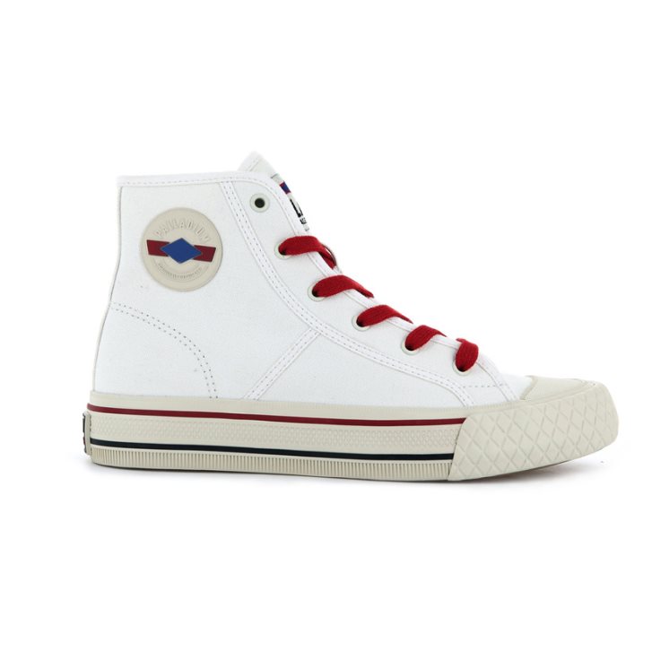 White Palladium Palla Louvel High Tops Men\'s Sneakers | ZA-238LRCK