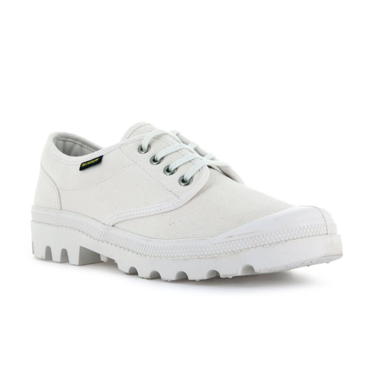 White Palladium Pallabrousse Men's Oxfords Shoes | ZA-087HFWO