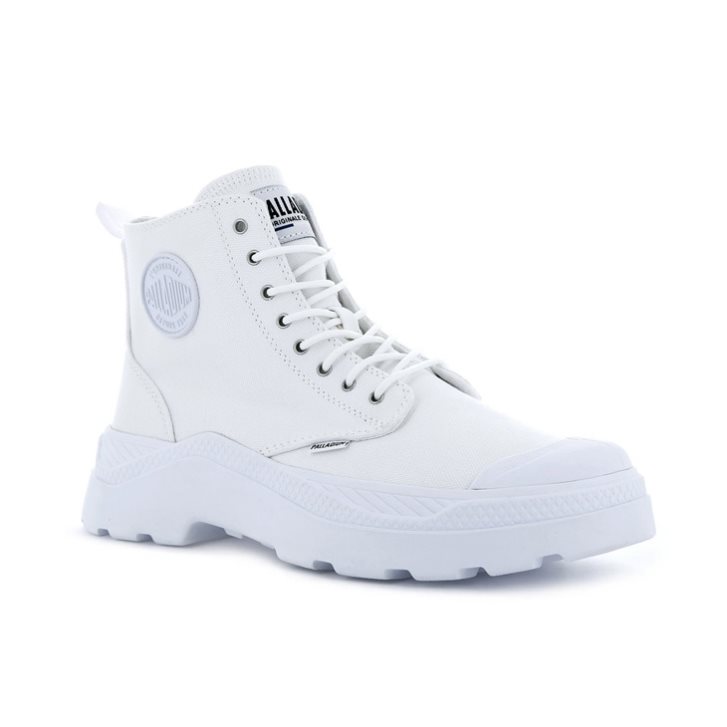 White Palladium Pallakix Hi Canvas Men's Boots | ZA-502GDTH