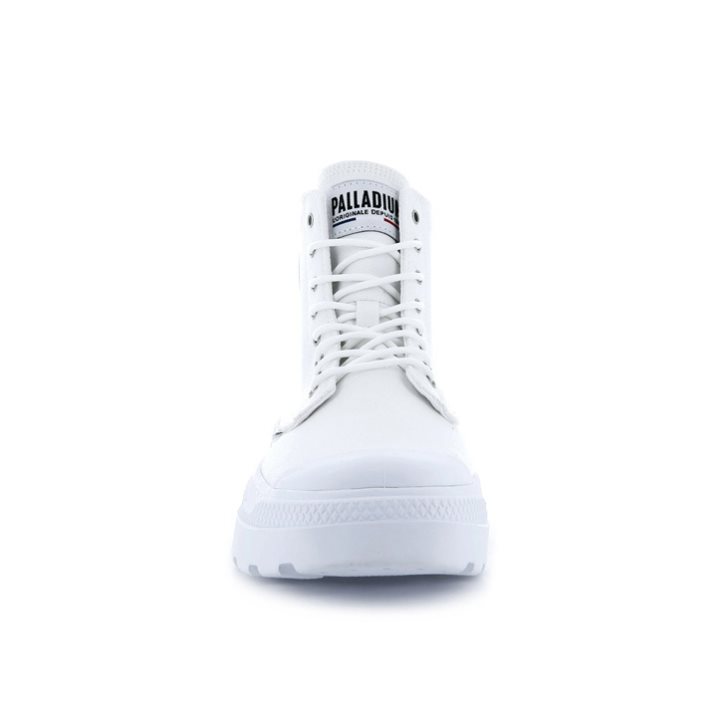 White Palladium Pallakix Hi Canvas Men's Boots | ZA-502GDTH