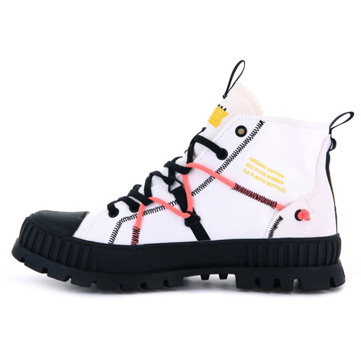 White Palladium Pallashock Re-craft Women's Boots | ZA-567JQZW