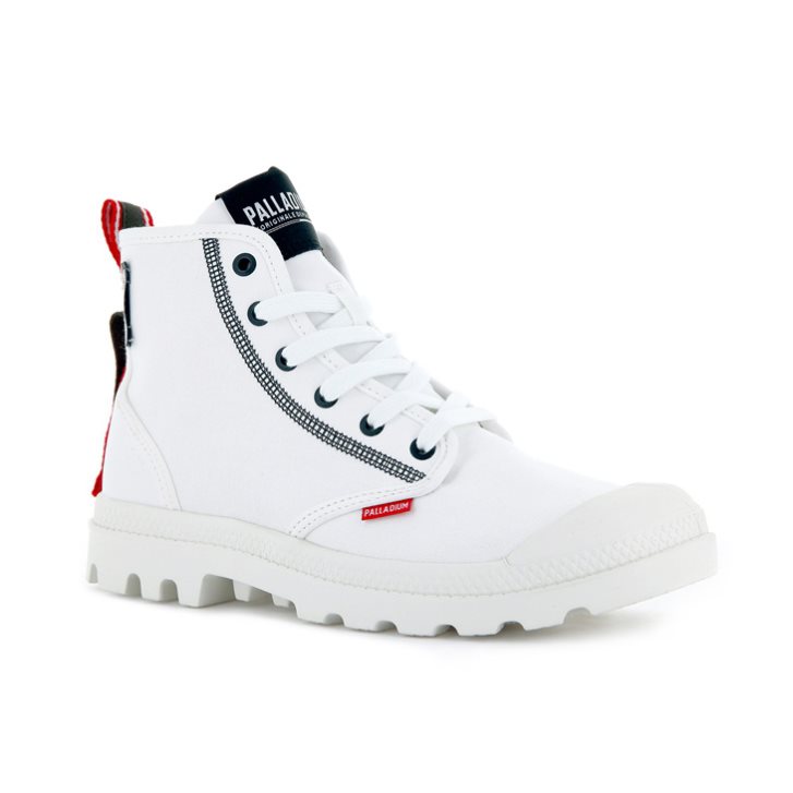 White Palladium Pampa Dare 2 Survive Women's Boots | ZA-971ZTNK