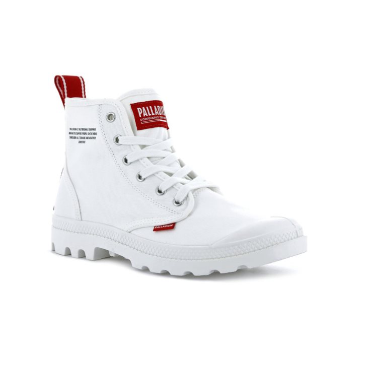 White Palladium Pampa Hi Dare Men's Boots | ZA-506FHQG