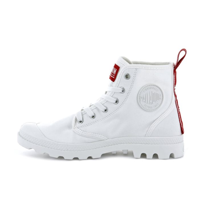 White Palladium Pampa Hi Dare Men's Boots | ZA-506FHQG