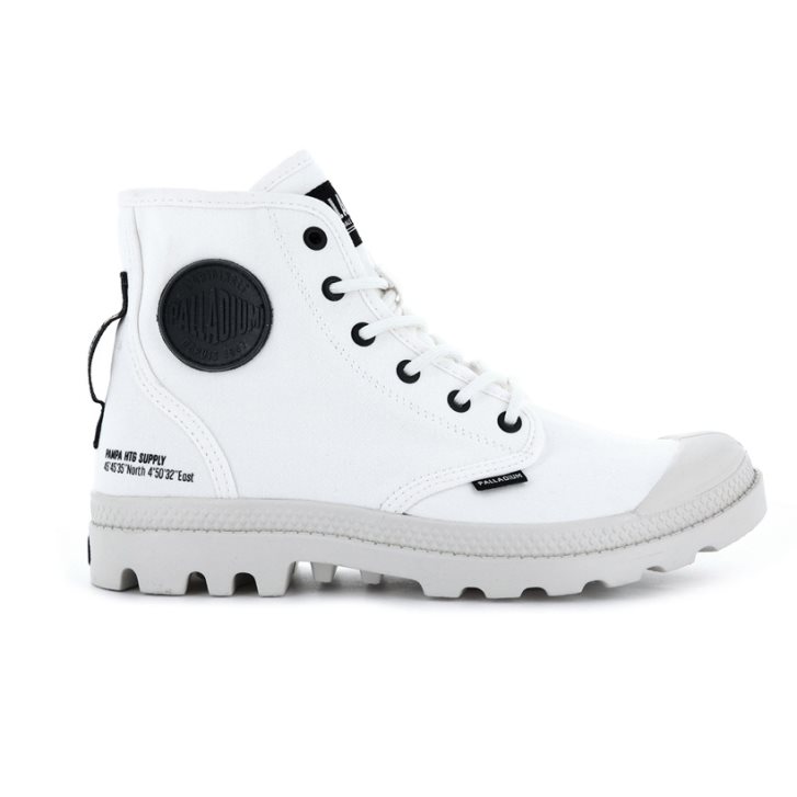 White Palladium Pampa Hi Htg Supply Men\'s Boots | ZA-876GSPX