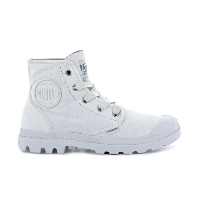 White Palladium Pampa Hi Women\'s Boots | ZA-724JBND