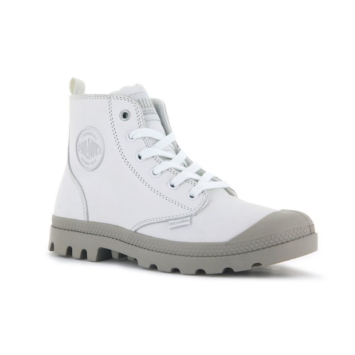 White Palladium Pampa Hi Zip SL Women's Boots | ZA-704XZAG