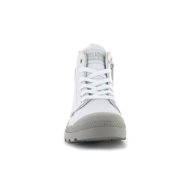 White Palladium Pampa Hi Zip SL Women's Boots | ZA-704XZAG