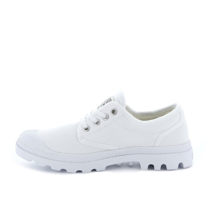 White Palladium Pampa OX Originale Men's Oxfords Shoes | ZA-468KDSL