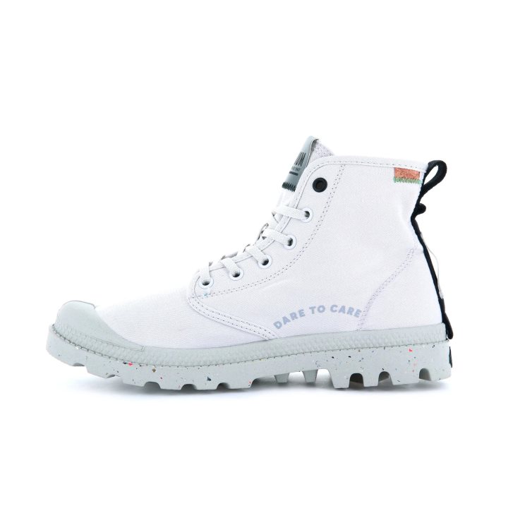 White Palladium Pampa Organic Metro Men's Boots | ZA-482MGVB