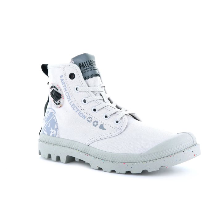 White Palladium Pampa Organic Metro Women's Boots | ZA-875OEXT