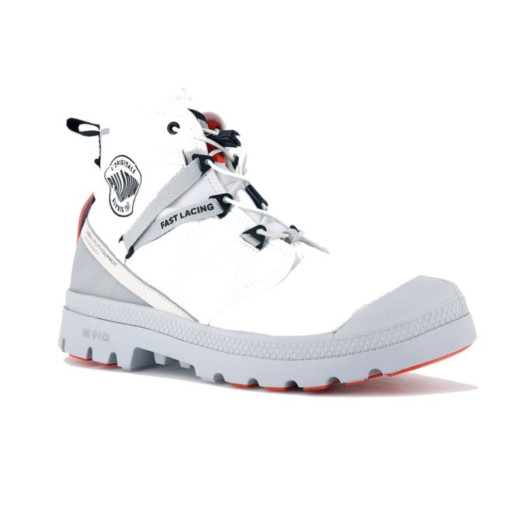 White Palladium Pampa Travel Lite+ Waterproof Men's Boots | ZA-168DKOZ